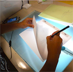 アニメーションの動画制作における筆記音のフィードバック