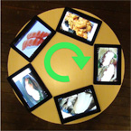 Round-Table Browsing:回転寿司メタファを用いた対面共有ウェブ検索