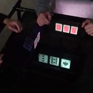 ReQTable: 卓上直立空中像の4方向提示における迷光を低減したテーブルトップ光学系